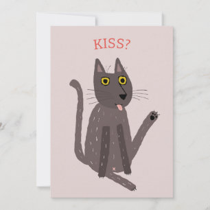 Carte d'Humour de chat amusant