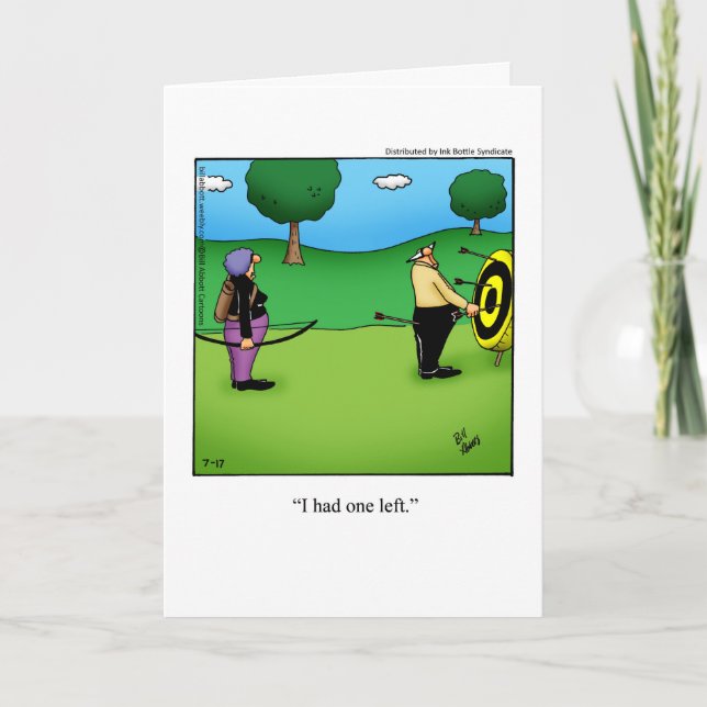 Carte d'humour pour anniversaire de mariage pour c (Devant)