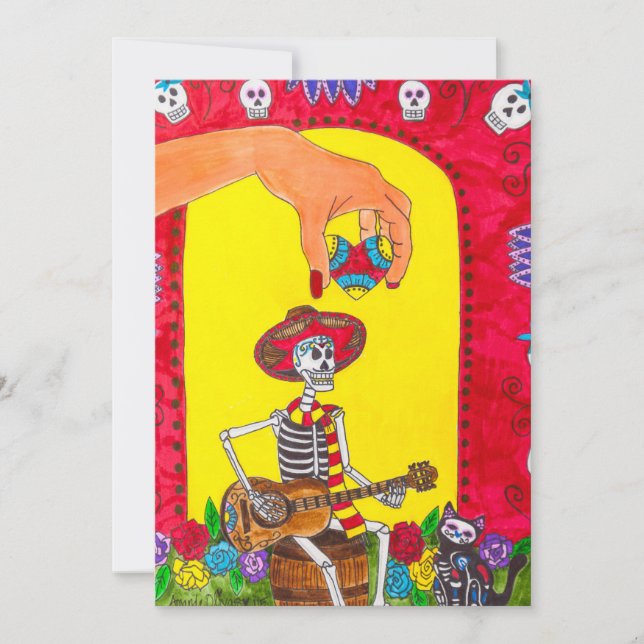 Carte Dia de los Muertos - Chanson pour l'âme (Devant)