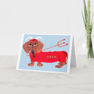 Carte Diable de Dachshund
