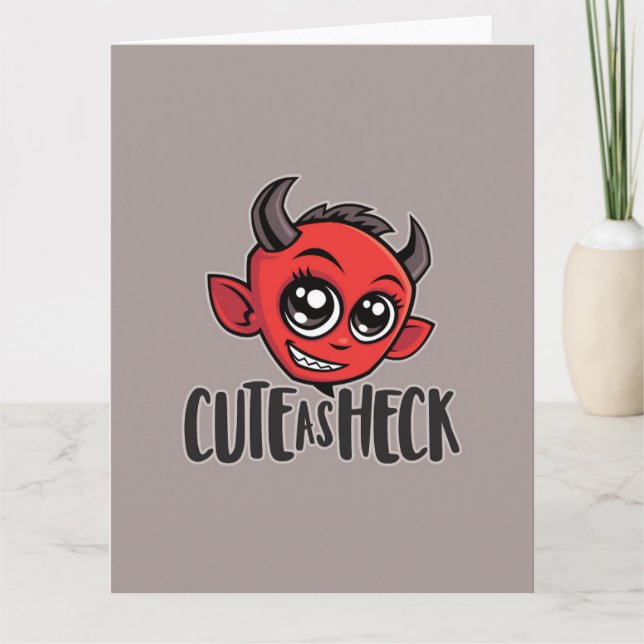 Carte Diable mignon à souhait (Devant)