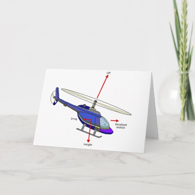 Carte Diagramme de vol d'hélicoptère (Devant)