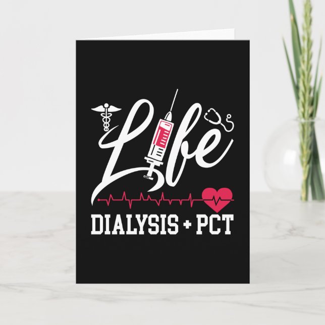 Carte Dialysis Nurse Tech Life Dialysis + PCT Technician (Devant)