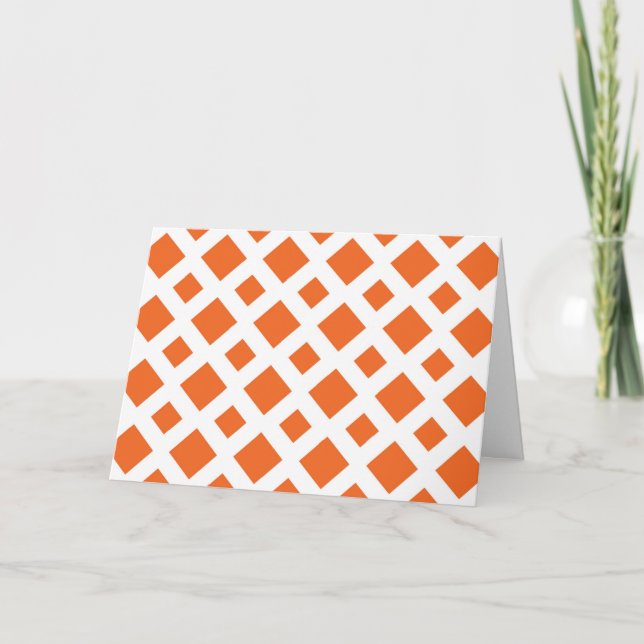 Carte Diamants oranges sur le blanc (Devant)