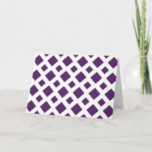 Carte Diamants violets sur blanc