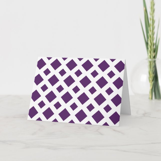 Carte Diamants violets sur blanc (Devant)