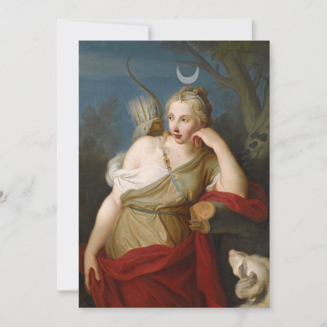 Carte Diana, déesse de la chasse | Pietro Rotari (Devant)