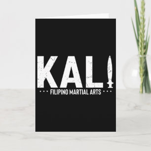 Carte Dicton Vintage Kali Entraînement aux arts martiaux