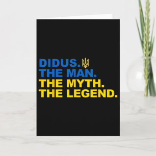 Carte Didus Fier Ukrenien Papy Fête des Pères Trident