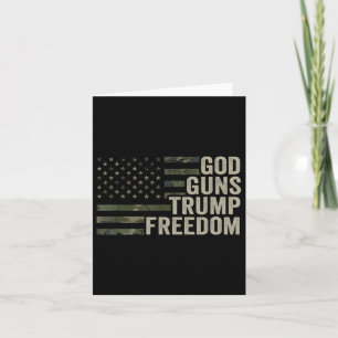 Carte Dieu Armes Trump Liberté - Amusant Camouflage Pro