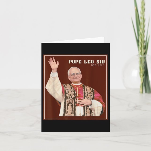 Carte Dieu Béni Pape Leo Xiv 0 (Devant)