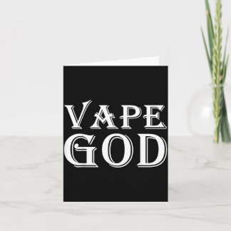 Carte Dieu de la vape drôle Costume de vapotage pour les