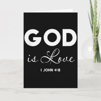 Carte Dieu est amour 1 Jean 4_8 verset biblique chrétien