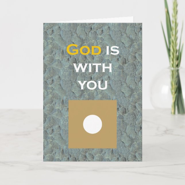 Carte Dieu est avec toi (Devant)