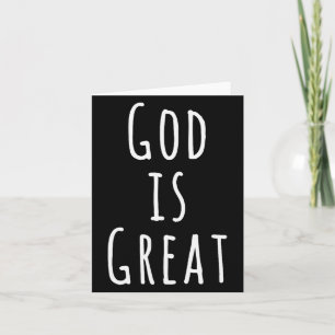 Carte Dieu est grand