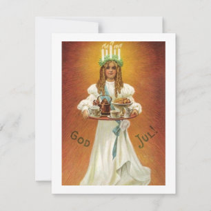 Carte Dieu juil ! Lucie avec friandises