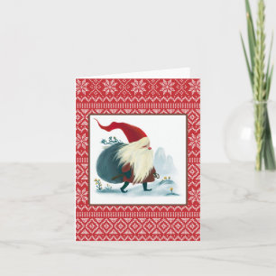 Carte Dieu juil, Noël scandinave