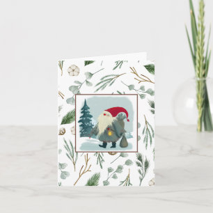 Carte Dieu juil, Noël scandinave