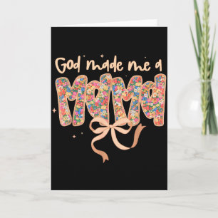 Carte Dieu M'a Fait Une Maman Coquette Arc Chrétien Jésu