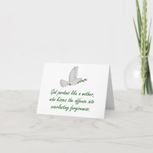Carte Dieu Pardonne Comme Une Mère - Citations De Pardon
