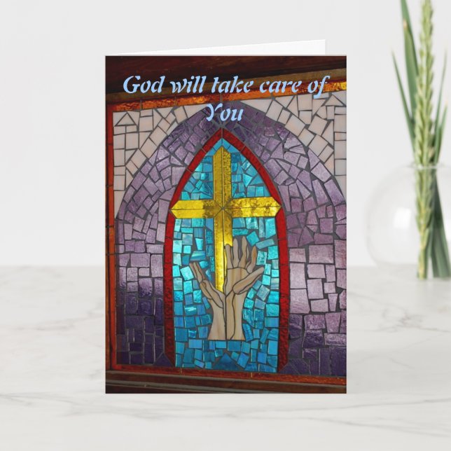 Carte Dieu prendra soin de vous (Devant)
