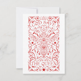 Carte dieu sauve la reine abeille