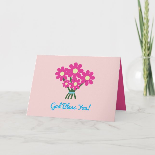 Carte Dieu vous bénisse  (Devant)