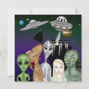 Carte Différentes espèces Aliens, OVNI, Planètes