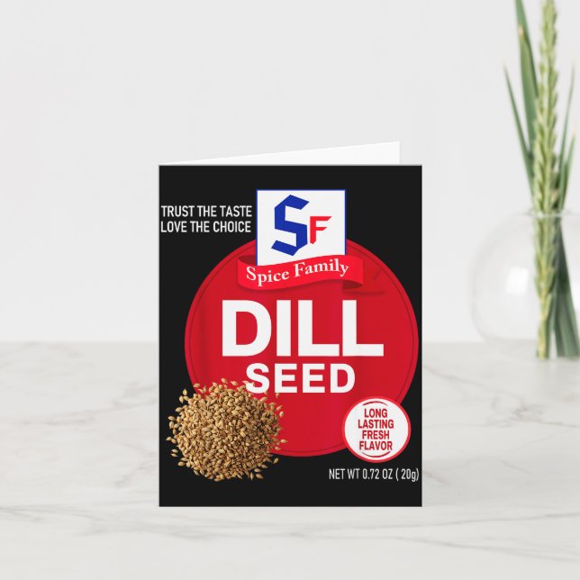 Carte Dill Seed Halloween Sce Costume Group Matching  (Devant)