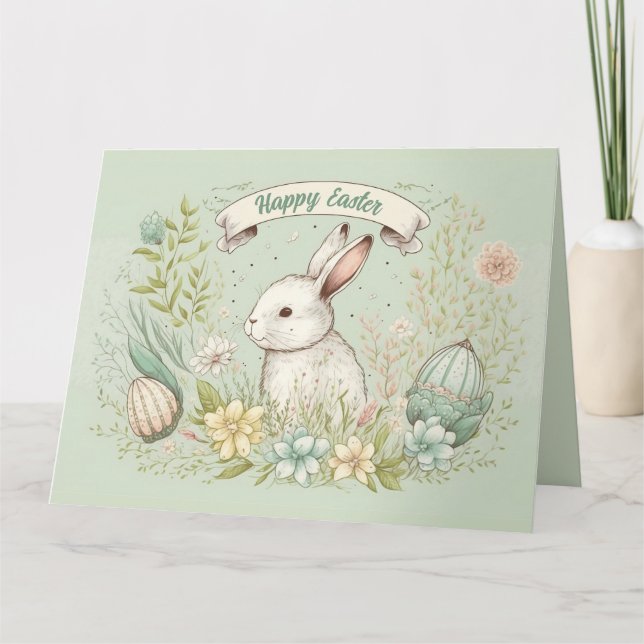 Carte d'illustration de fleurs printanières joyeus (Devant)
