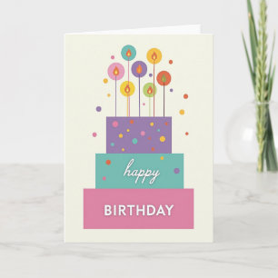 Carte d'illustration de gâteau de célébration