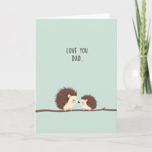Carte d'illustration Papa aux piques adorable