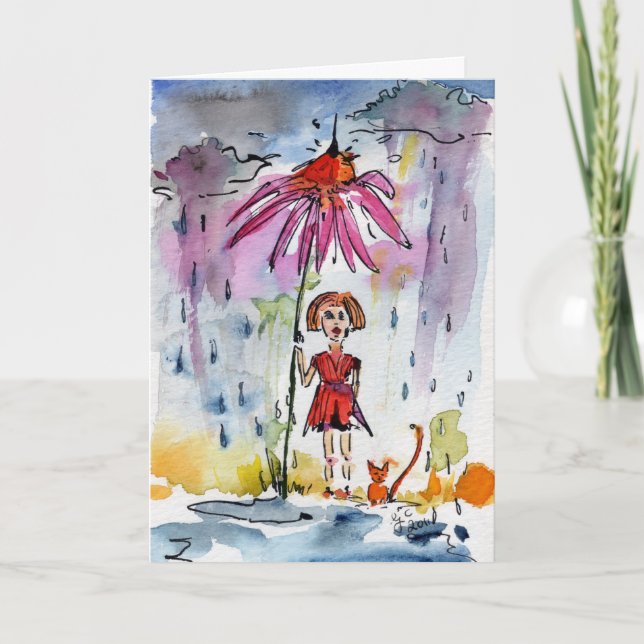 Carte d'illustration personnalisée Get Well par Gi (Devant)