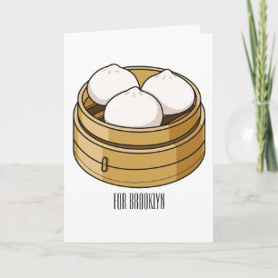Carte Dim sum dessin animé