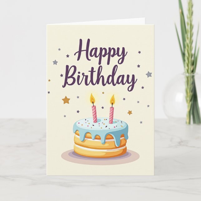 Carte d'image de gâteau de célébration (Devant)