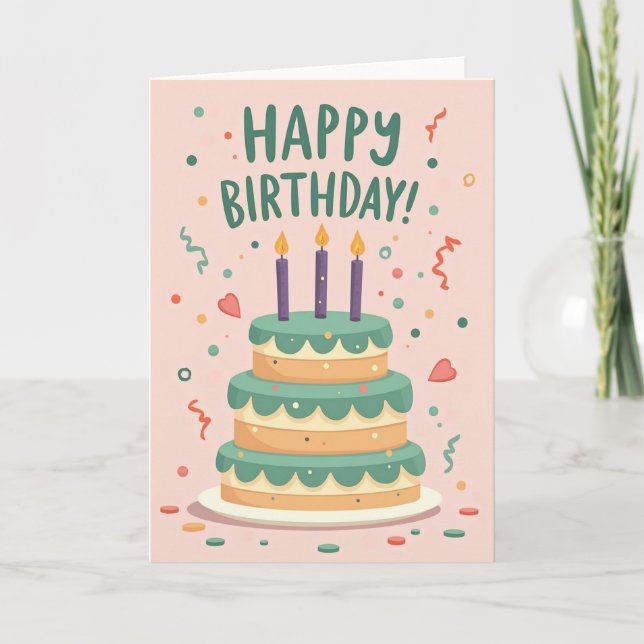 Carte d'image de scène de célébration (Devant)