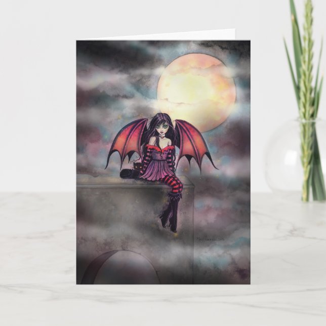 Carte d'Imaginaire d'art vampire gothique (Devant)
