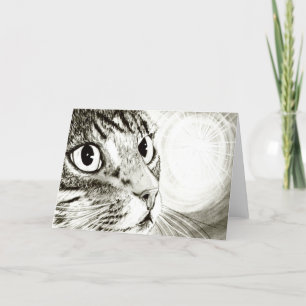 Carte d'Imaginaire Fairy Light Tabby Chat