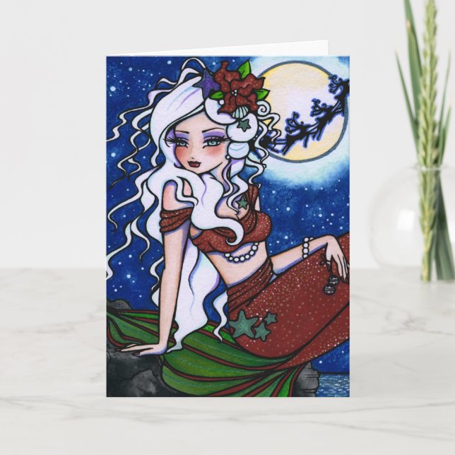 Carte d'Imaginaire fille de la veille de Noël (Devant)