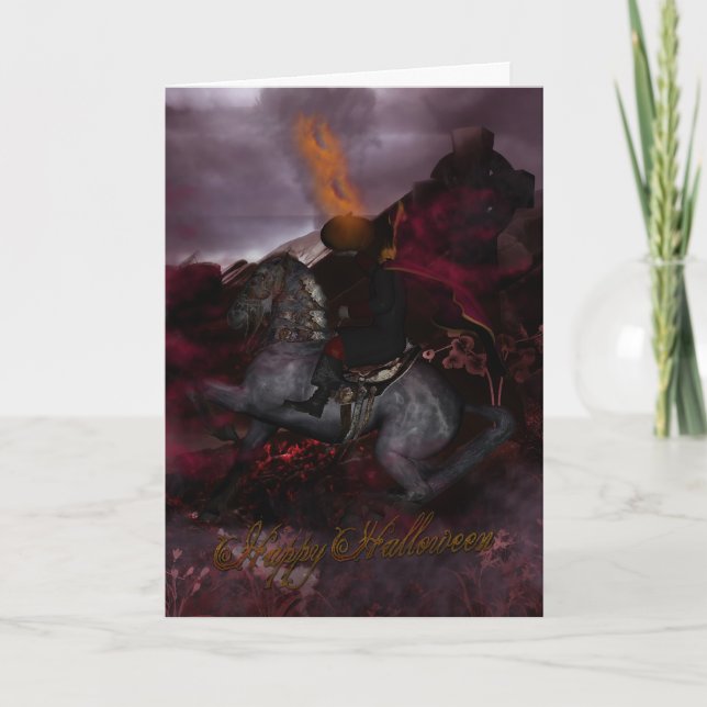 Carte d'Imaginaire Halloween Horseman sans tête (Devant)