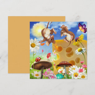 Carte d'Imaginaire plat de viande et de fromage