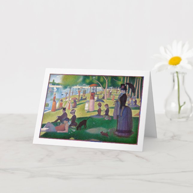 Carte Dimanche après-midi à La Grande Jatte, Seurat (Petite plante)