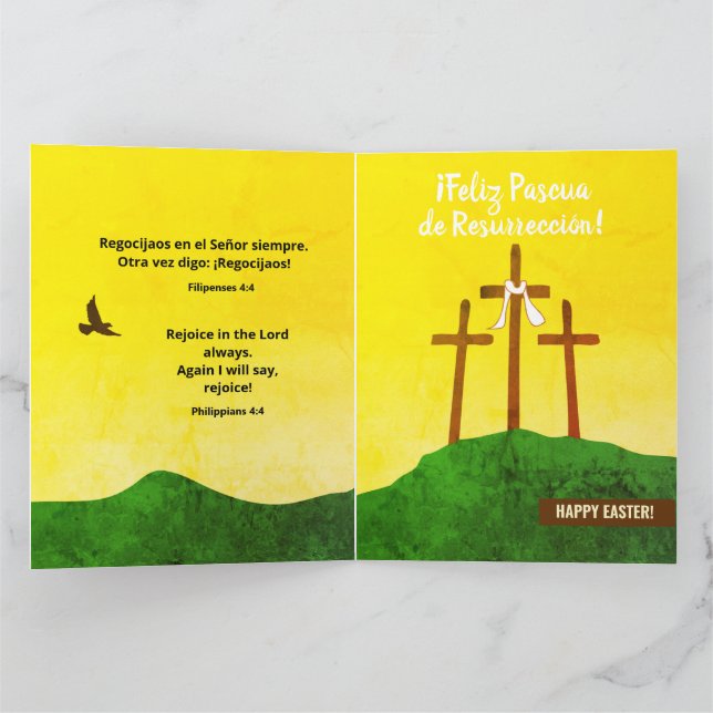 Carte Dimanche des Palmiers, Semaine Sainte et Pâques en (Intérieur)