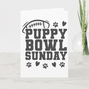 Carte Dimanche Puppy Bowl Super Party Footll Jeux Chiens