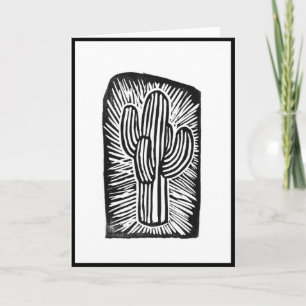 Carte d'impression bloc Cactus