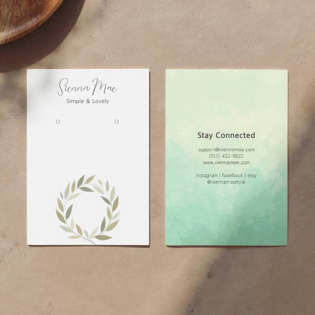 Carte d'impression chic Foliage Dreamcatcher (Dreamcatcher Foliage Print)