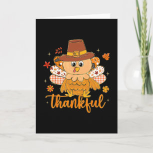 Carte Dindon de Thanksgiving Prépa Automnal Vibes Reconn