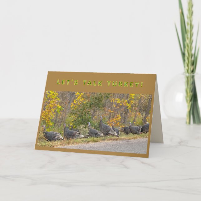 Carte DINDONS - joyeux jour de thanksgiving  (Devant)