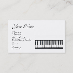 Carte d'industrie musicale - clavier - piano