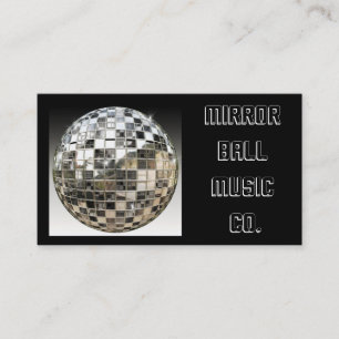 Carte d'industrie musicale de boule de miroir